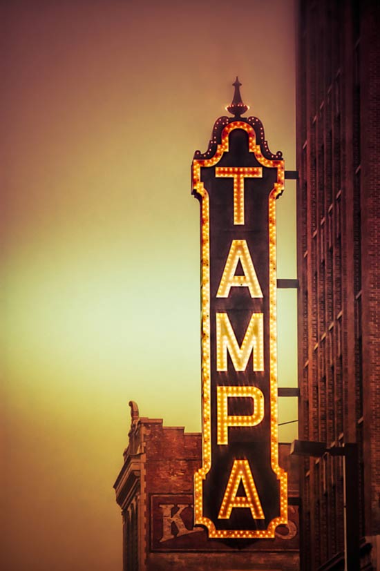 Historic Tampa Theatre Sign
